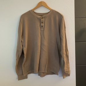 Everlane waffle Henley long sleeve tee